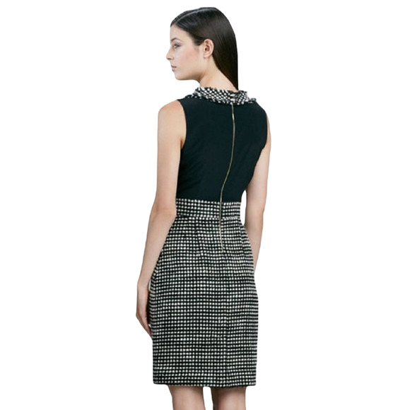 Kate Spade New York Madlyn Beautiful Type Dress Black/Neutral 0 Nwt $478 - Picture 2 of 3